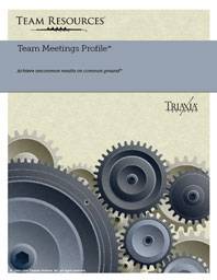 Team Assessment Report for Measuring Team Meeting Management
